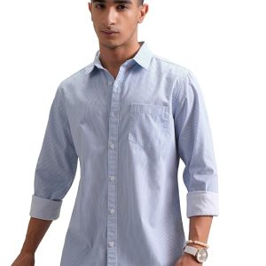Highlander Men’s Slim Fit Striped Shirt